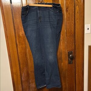 Time and Tru Women's Boot Cut Jeans in Dark Blue